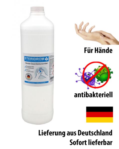 Steridrom Hände-Desinfektionsmittel - 1000 ml